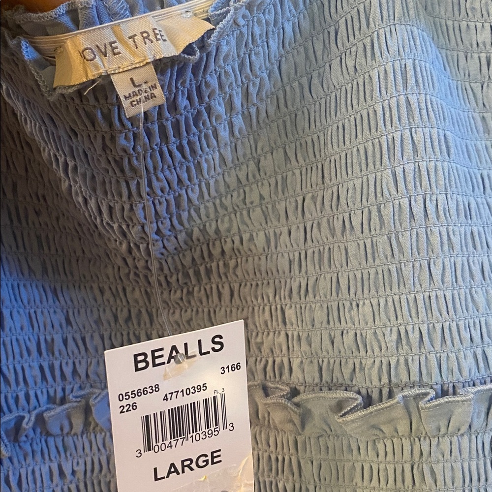 Love Tree Sky Blue Ruffled Casual Dress NWTs - Picture 10 of 11